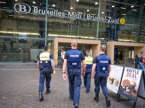 Station Brussel-Zuid, waar de man werd betrapt.