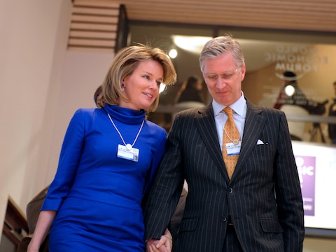 Koning Filip en koningin Mathilde.