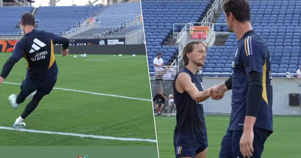 KIJK. Zelfs Modric is onder de indruk: Courtois lokt bewondering uit ...