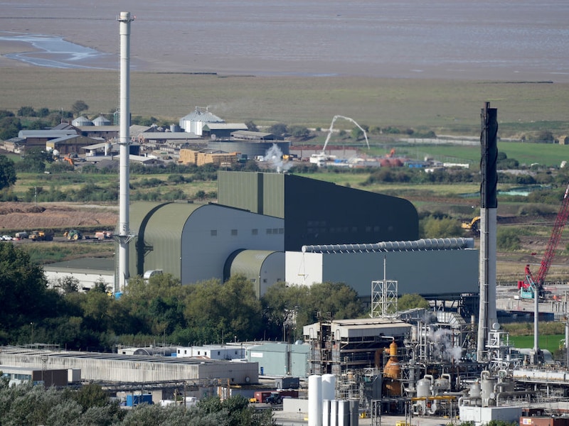 Illustratiebeeld. Een energiecentrale in het Engelse Runcorn. (27/09/21) 