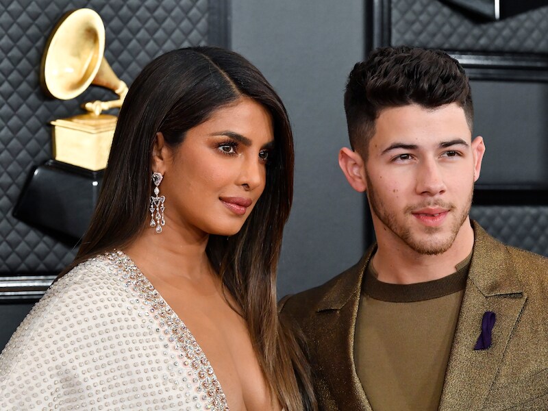 Priyanka Chopra en Nick Jonas op de Grammy Awards.