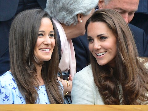 Pippa Middleton met haar zus Kate.
