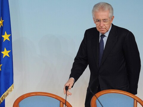 Italiaans premier Mario Monti.