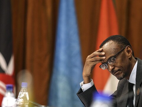De Rwandese president Paul Kagamé.