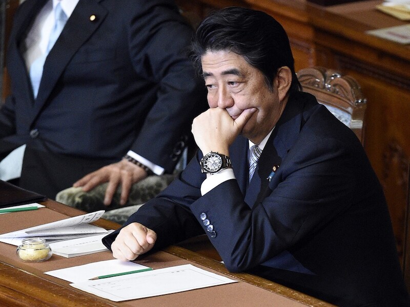 De Japanse premier Shinzo Abe.