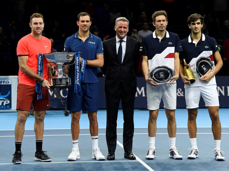 Mike Bryan en Jack Sock winnen dubbelfinale ATP Finals na spannende partij