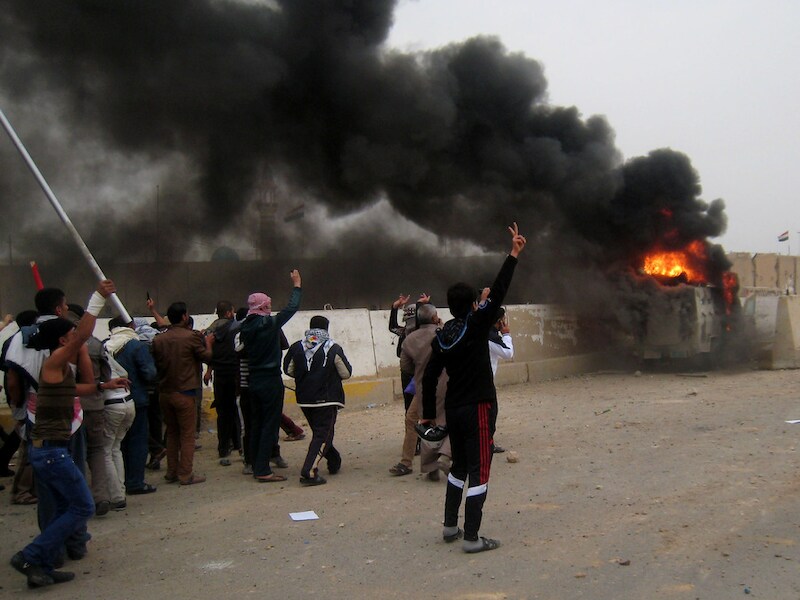Demonstranten in Fallujah.