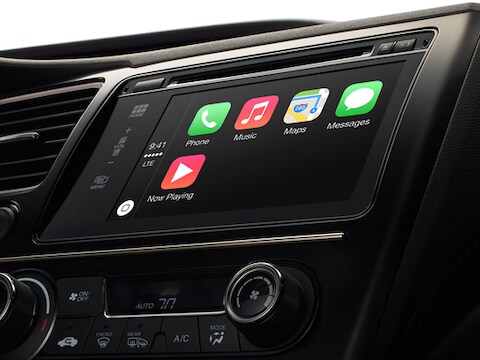Carplay, de nieuwe dienst van Apple.