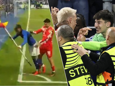 Opstootje na Strasbourg-Mainz.