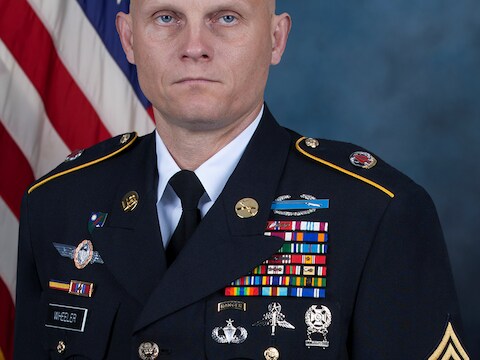 Joshua L. Wheeler, die gisteren gedood werd in Irak.