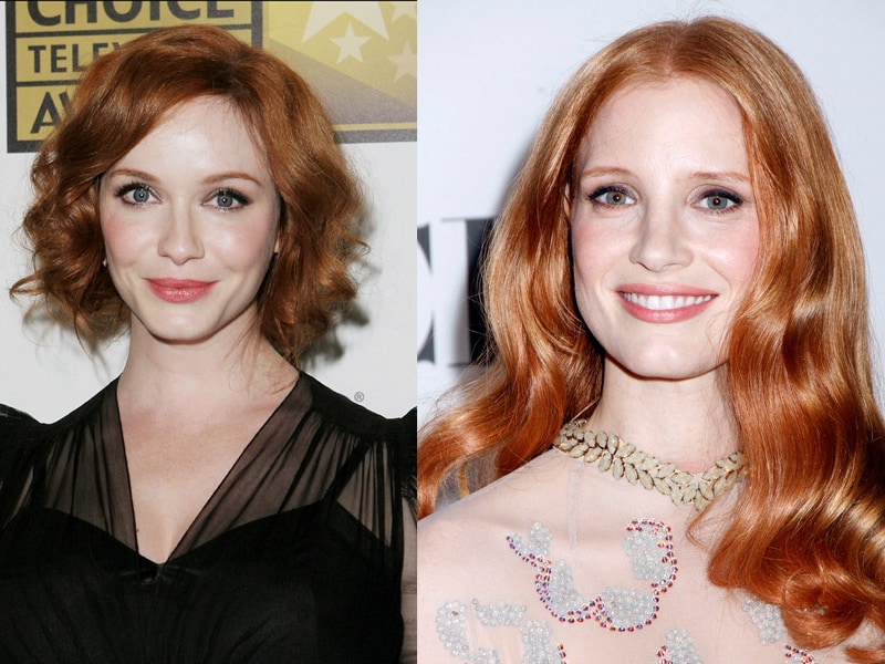 Christina Hendricks en Jessica Chastain.