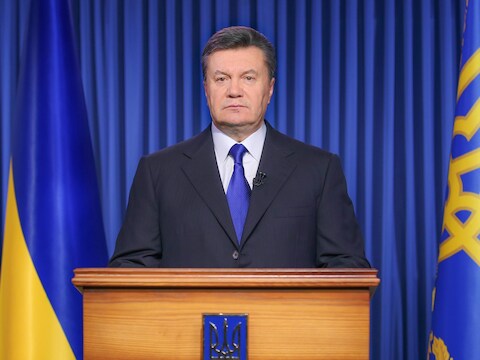 Voormalig president Viktor Janoekovitsj.