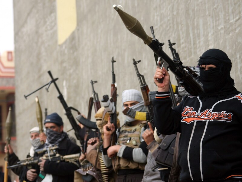 Strijders van de beweging ISIL.