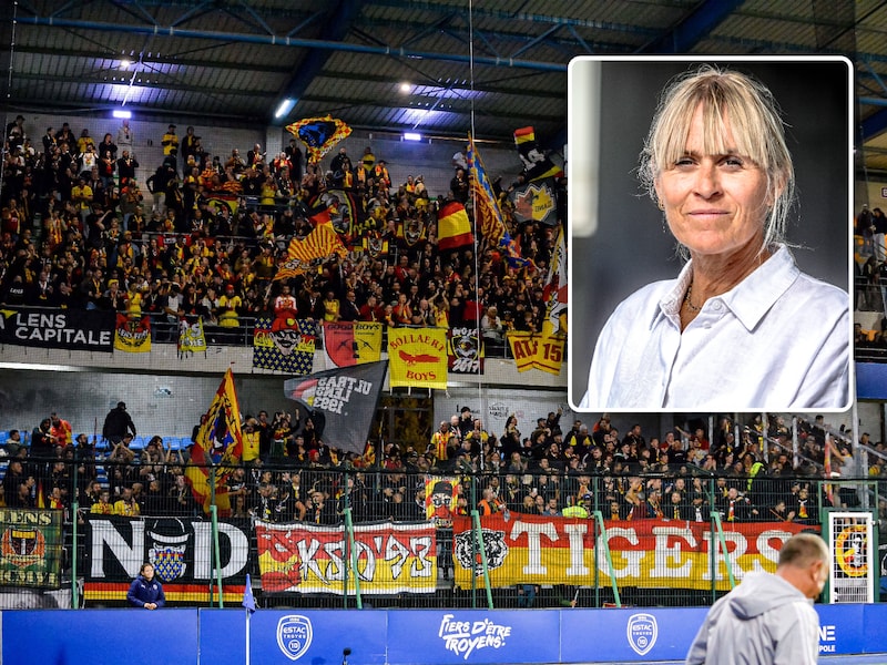 Archiefbeeld: Er worden woensdag zo’n 1.700 supporters van Lens verwacht in Jan Breydel voor de wedstrijd tegen Club Brugge. Inzet: politiewoordvoerder Lien Depoorter.