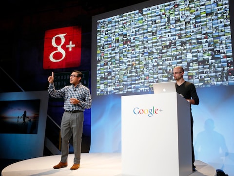 Vic Gundotra, vice-president Ontwikkeling bij Google, tijdens een Google event in oktober van vorig jaar.