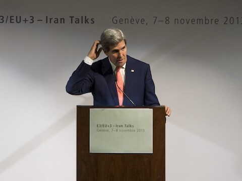 De Amerikaanse minister van Buitenlandse Zaken John Kerry.