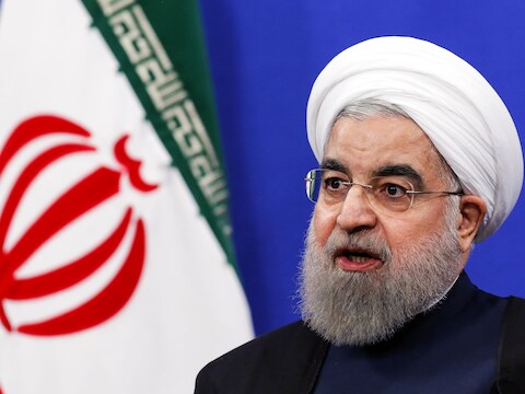 De Iraanse president Hassan Rohani.