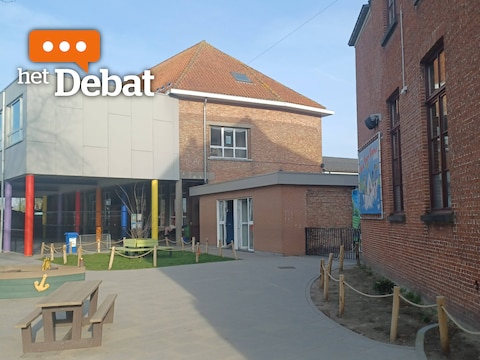 De kinderopvang in Moerbrugge.