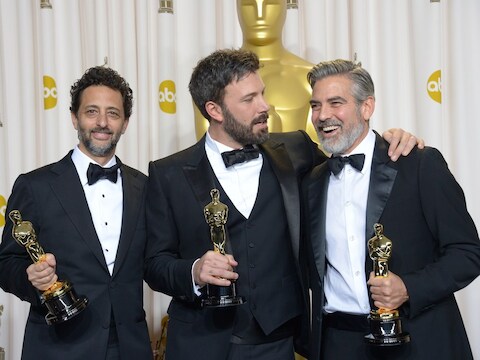 'Argo'-producenten Grant Heslov, Ben Affleck en George Clooney.