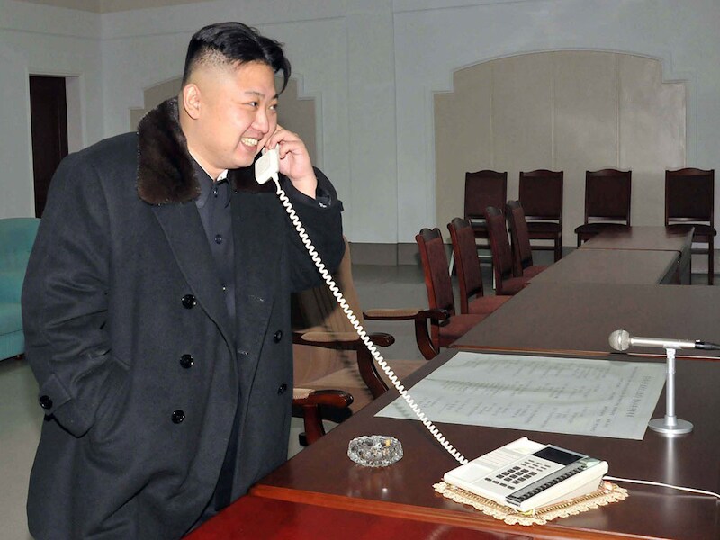 De Noord-Koreaanse leider Kim Jong-un.