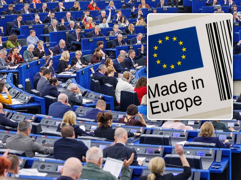 Een stemming in het Europees Parlement te Straatsburg. (07/10/26) e