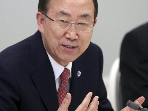 VN secretaris-generaal Ban Ki-Moon.