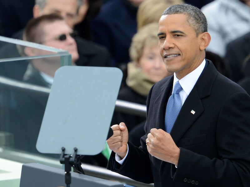 De Amerikaanse president Barack Obama.