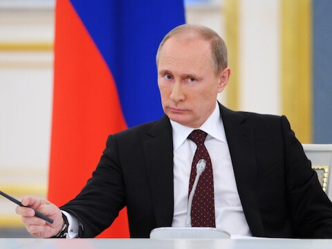De Russische president Poetin.
