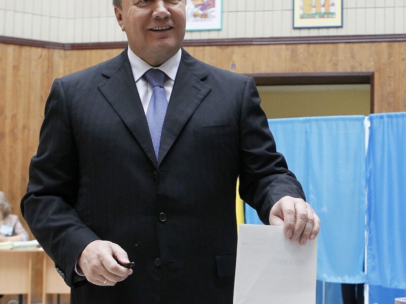De Oekraïense president Victor Janoekovitsj.