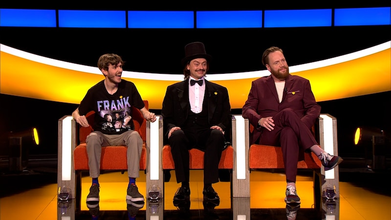 De laatste drie deelnemers klaar voor de finale van ‘De slimste mens’.