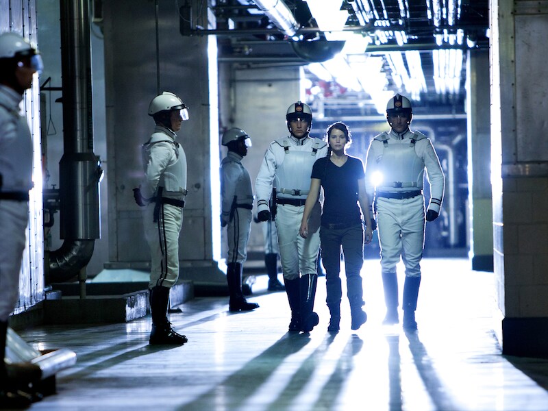 Still uit de bijzonder succesvolle prent 'The Hunger Games'.