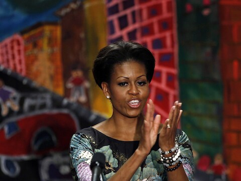 De Amerikaanse first lady Michelle Obama.