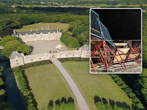 Kasteel Bienassis in Erquy, Inzet: Bij de instorting van de tribune raakten 16 mensen gewond