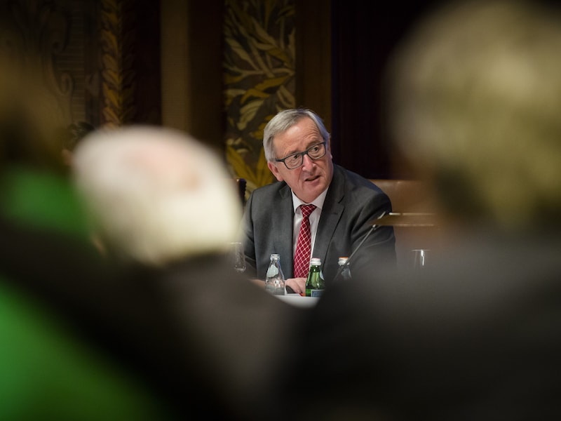 Jean-Claude Juncker eerder deze week in de Nederlandse Tweede Kamer.