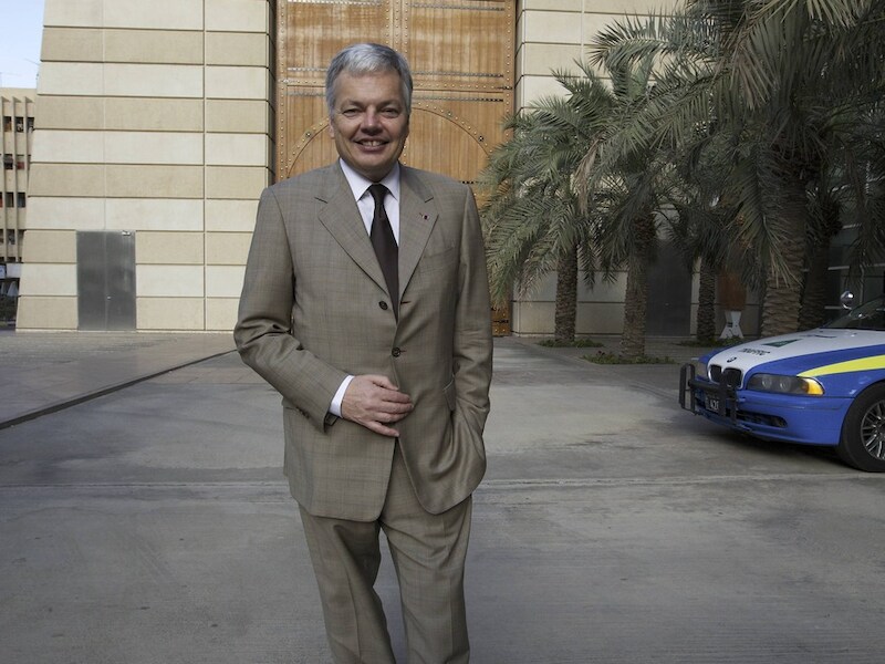 Het kabinet van Didier Reynders stuurt een brief.