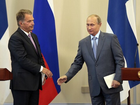 De Finse president Sauli Niinisto had vandaag een onderhoud met Poetin in diens residentie in Sotsji.