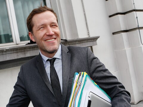 De federale minister van Overheidsbedrijven Paul Magnette (PS)