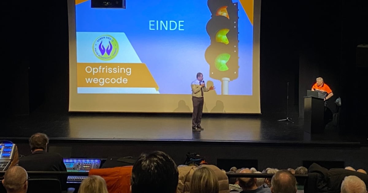 Ferm Ramskapelle en lokale politie frissen kennis van de wegcode op