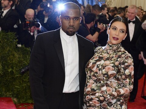 Kanye West en Kim Kardashian.