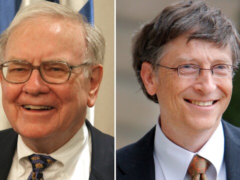 Warren Buffett en Bill Gates.