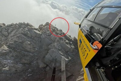 Toerist beklimt 3264 meter hoge berg maar krijgt paniekaanval op de top