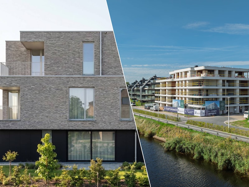 Zowel in Genk als Nieuwpoort staan er nieuwbouwprojecten te koop. 