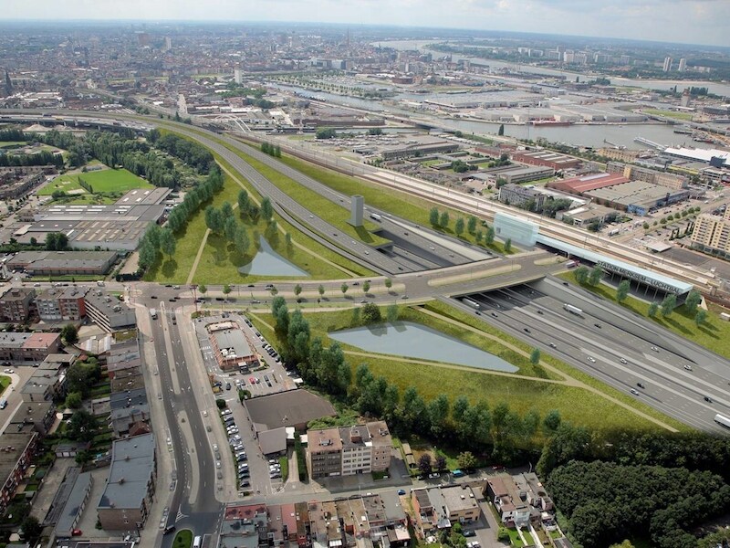Simulatie van de cut en cover tunneloptie