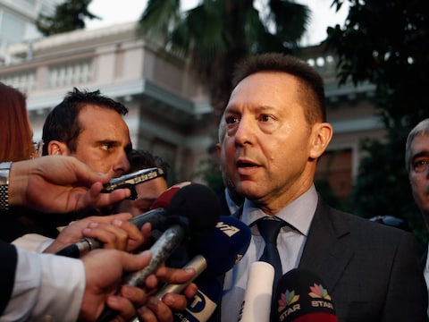 De Griekse minister van Financiën Yannis Stournaras