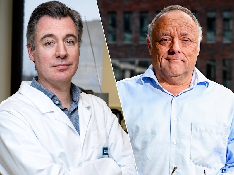 Virologen Piet Maes en Marc Van Ranst liggen in de clinch over vermeend toxisch leiderschap aan de KU Leuven.