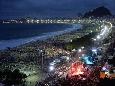 De Copacabana in Rio de Janeiro.
