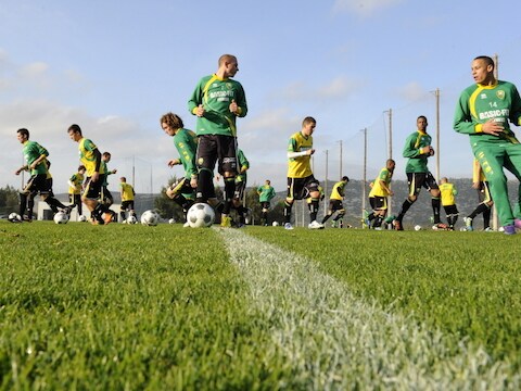 ADO Den Haag tijdens het trainingskamp in Estepona in 2012.