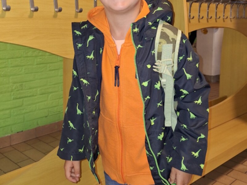Mattiz uit Zaventem stond klaar voor zijn eerste schooldag in de derde kleuterklas van ZAVO Zaventem