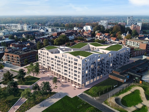 Zo zal het Pioniersgebouw er uiteindelijk uitzien.