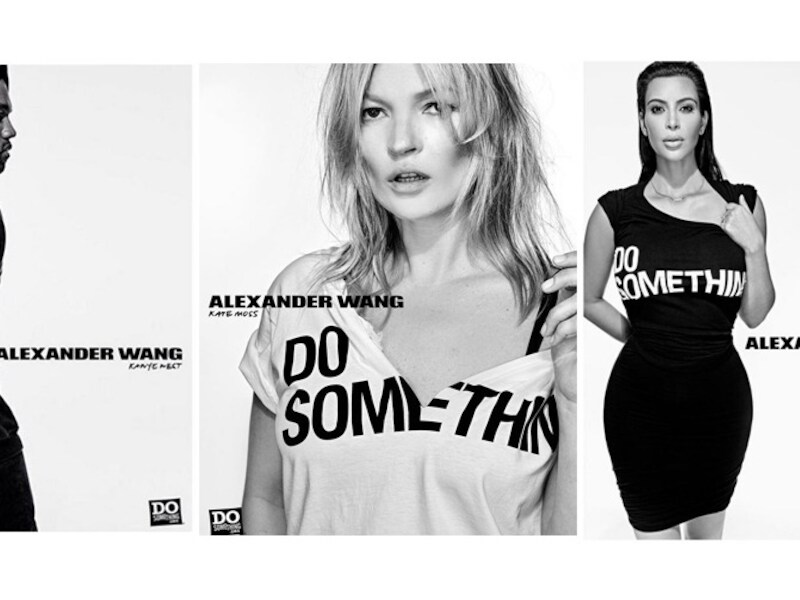 Kanye West, Kate Moss en Kim Kardashian in de campagne voor de stichting DoSomething.